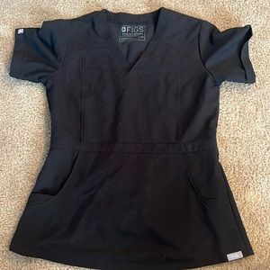 black figs scrub top xxs